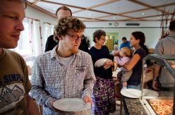 students getting meals